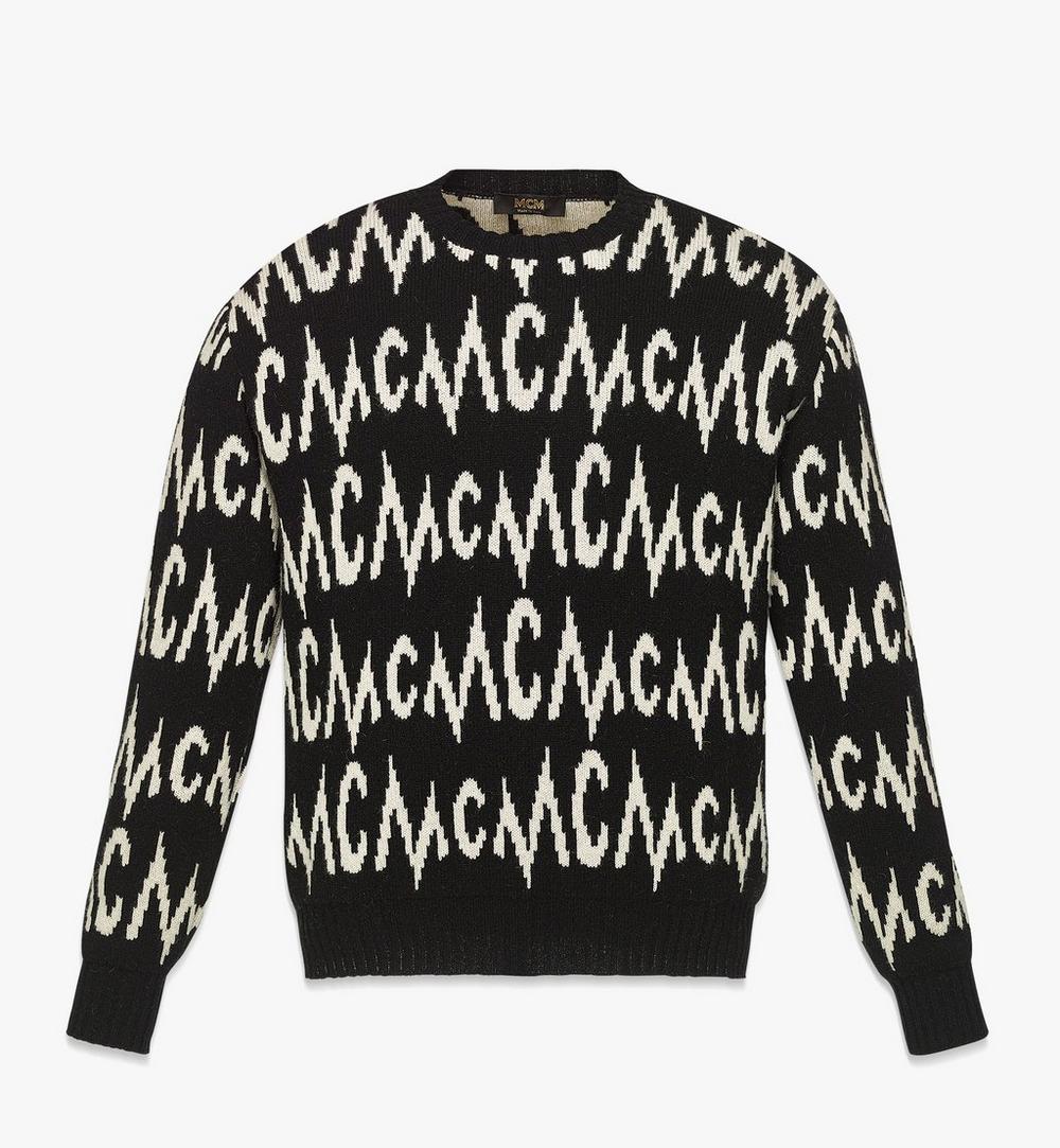 Monogram Jacquard Sweater in Recycled Cashmere 1
